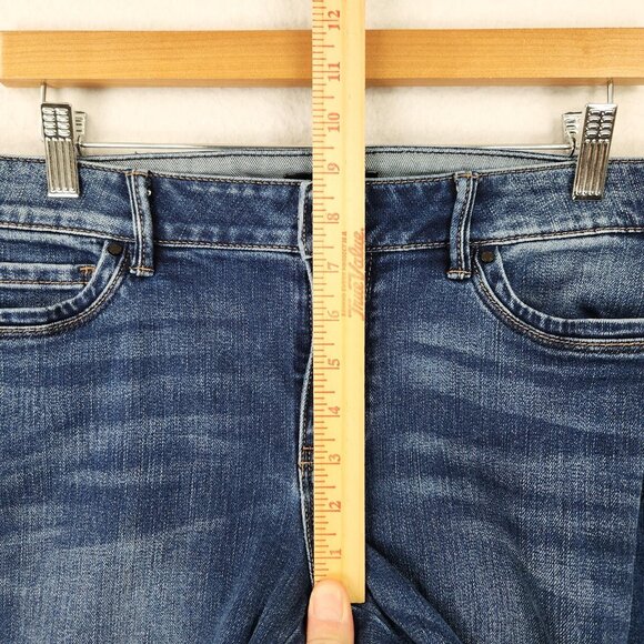 WHBM Jeans Womens 8 Blue Skimmer Stretch Mid Rise Denim Casual Ankle - Picture 4 of 11